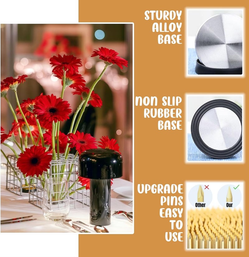 Eggone 10Pcs Kenzan 34mm/1.34inch Diameter Floral Pin Frog Ikebana Flower Arranger Holder - Image 3