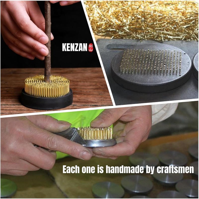 Eggone 10Pcs Kenzan 34mm/1.34inch Diameter Floral Pin Frog Ikebana Flower Arranger Holder - Image 4