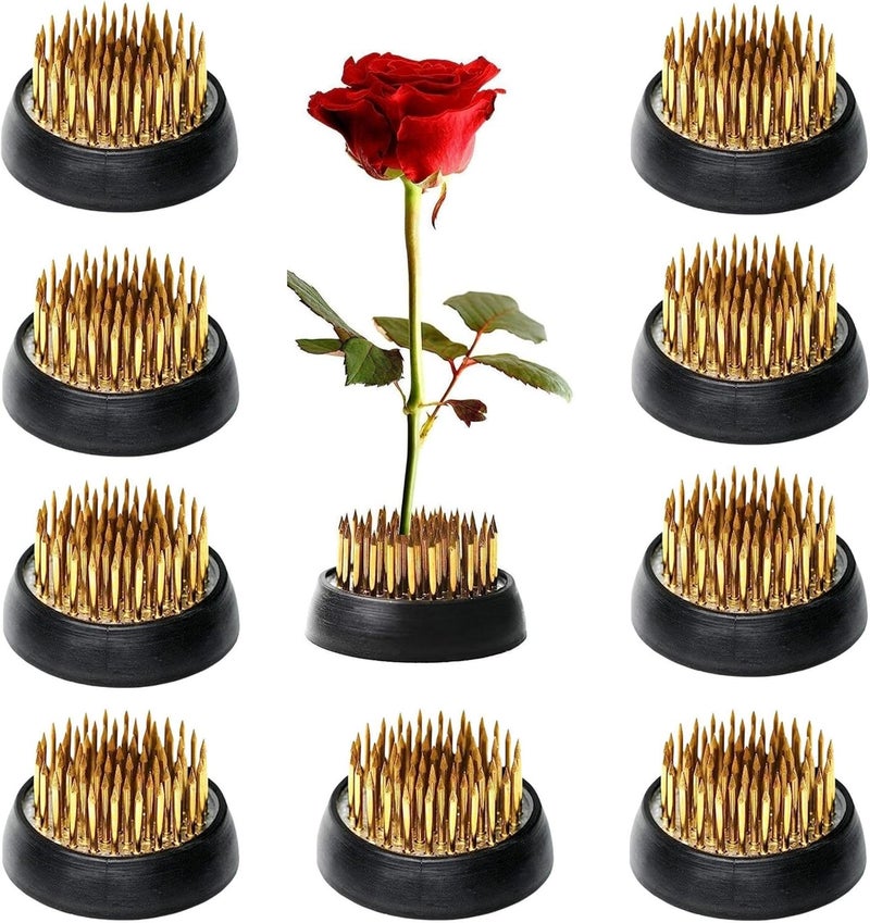 Eggone 10Pcs Kenzan 34mm/1.34inch Diameter Floral Pin Frog Ikebana Flower Arranger Holder - Image 1