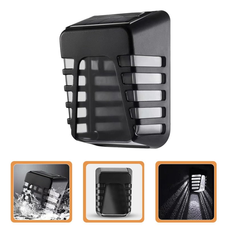 White LED Solar Outdoor Fence Wall Light Waterproof Garden Yard Patio Porch Lighting - Image 5