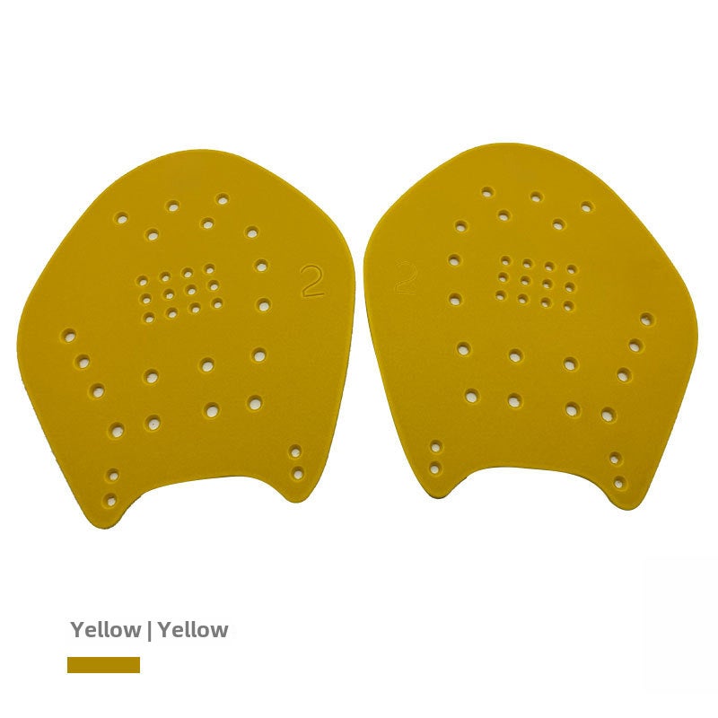 Generic Unisex Adult Children Swim Paddles Yellow
