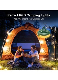 RAQTA String Lights, 2-in-1 Outdoor Camping Lantern with Multi Lighting Modes (32.8Ft) | Waterproof, Quick 30s Recovery, Type-C Fast Charging | Portable Camping Lights for Camping, Yard, Hiking  - Image 3
