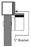 سيكو-لارم حامل تثبيت Seco-Larm""L" E-941S-600/LQ لسلسلة 600 رطل - Image 2