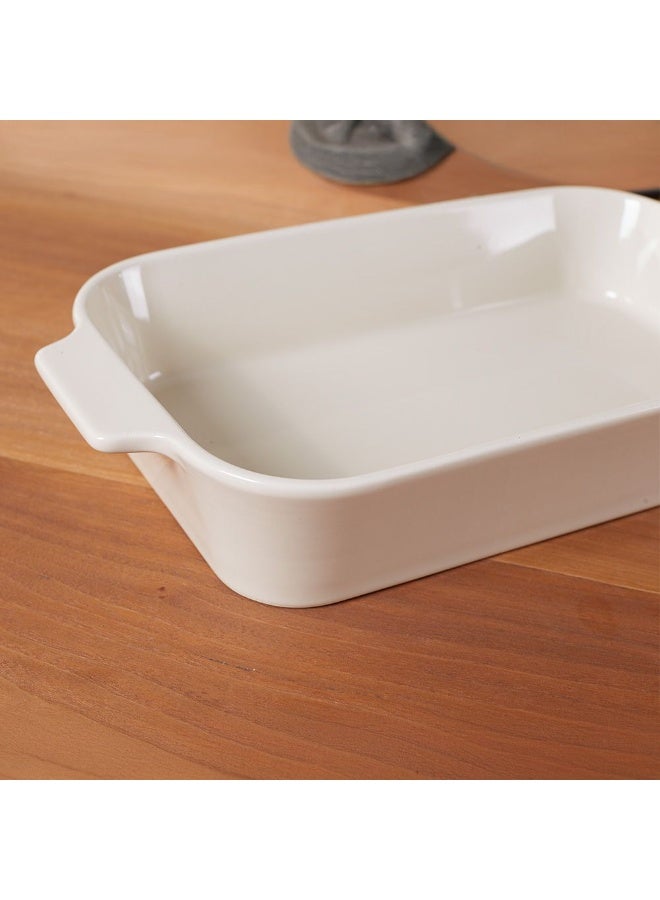 DANUBE HOME Chef's Delight Porcelain 3-Piece Rectangular Baking Dish Set – Durable Oven-Safe Bakeware for Lasagna, Roasting, Casseroles & Serving, Elegant Design for Modern Kitchens - Image 4