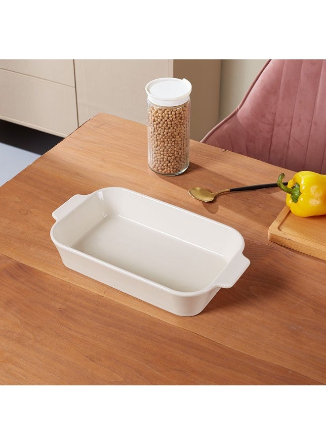 DANUBE HOME Chef's Delight Porcelain 3-Piece Rectangular Baking Dish Set – Durable Oven-Safe Bakeware for Lasagna, Roasting, Casseroles & Serving, Elegant Design for Modern Kitchens - Image 3