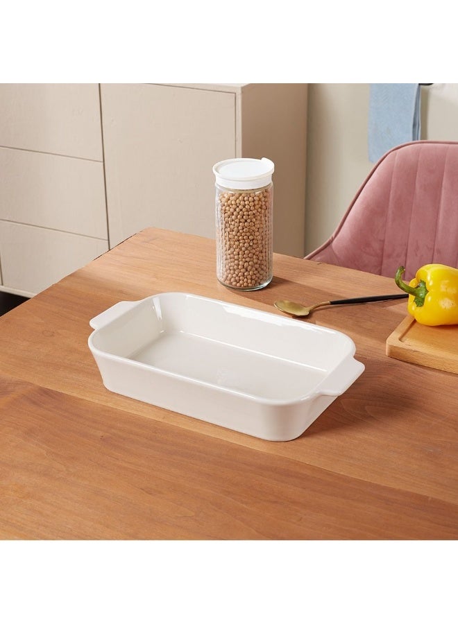 DANUBE HOME Chef's Delight Porcelain 3-Piece Rectangular Baking Dish Set – Durable Oven-Safe Bakeware for Lasagna, Roasting, Casseroles & Serving, Elegant Design for Modern Kitchens - Image 2