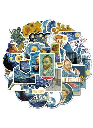 40-Piece Van Gogh Art Waterproof Doodles Sticker Set - pzsku/Z6A283222BD08A1F7783AZ/45/_/1664265735/091e58e8-c832-418f-afe7-f1aac4571adf