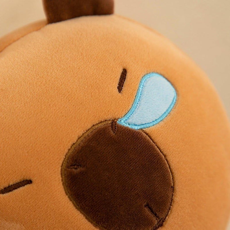 Tazweeq Cartoon Capybara Shaped Travel Pillow & Eye Mask, Sleep Eye Mask Masks Kids Travel Accessories for Sleeping Airplane Neck Pillow Pillows - Image 4
