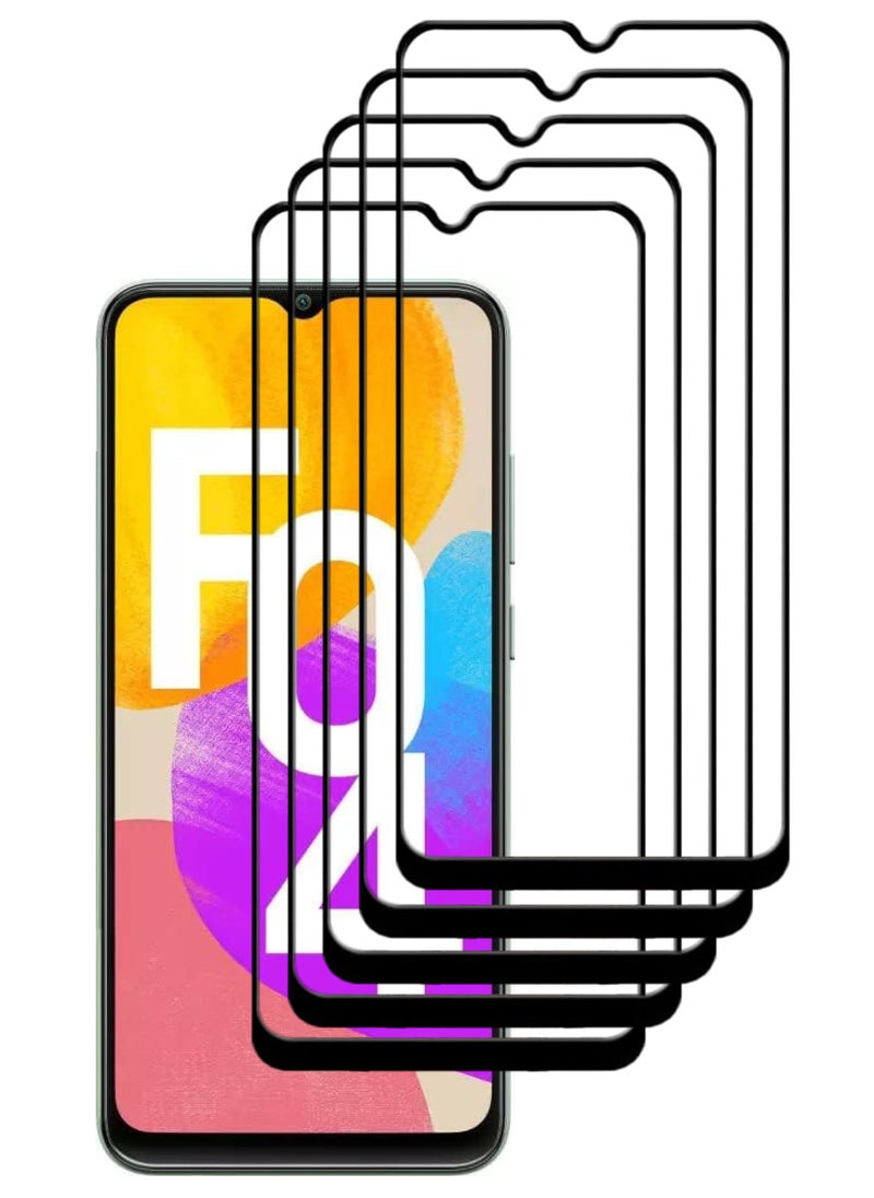 ACLIX 5 Pieces Antistatic ESD Dustproof Premium Quality High Definition Tempered Glass Screen Protector Designed For Samsung Galaxy F04 - Image 1