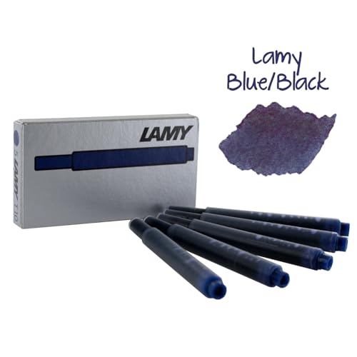 LAMY خرطوشة حبر قلم لامي، حبر أسود/أزرق، 4 عبوات تحتوي على 5 خرطوشات (LT10BKBL) - Image 2