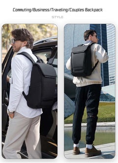 ARCTIC HUNTER College Laptop Backpack, Business Travel Durable Work Bag with Laptop Compartment for Men, Black  - Image 2