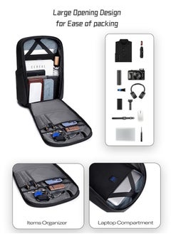 ARCTIC HUNTER College Laptop Backpack, Business Travel Durable Work Bag with Laptop Compartment for Men, Black  - Image 4
