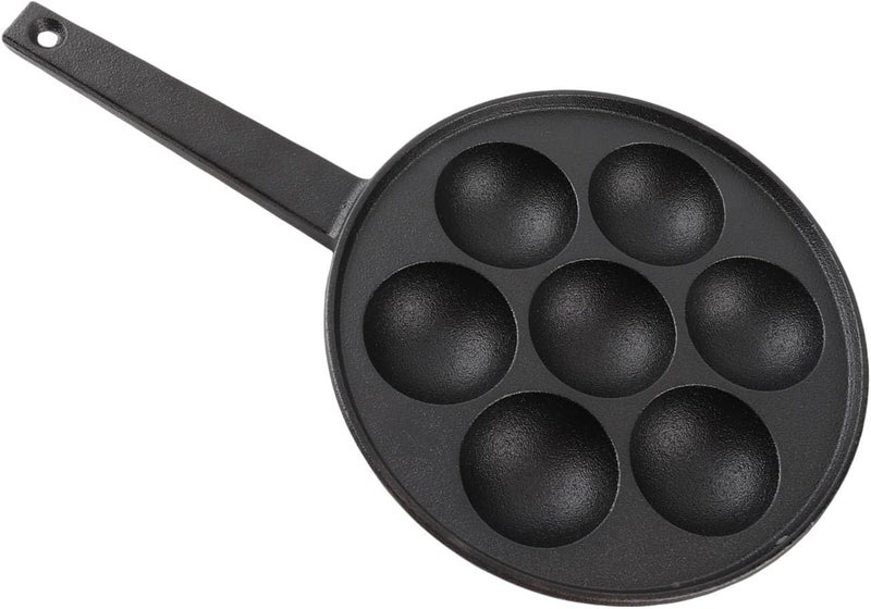 مقلاة تاكوياكي من الحديد الزهر غير لاصقة من Rengue Griddles للاستخدام في المطاعم والمنزل، تسخين سريع، طهي ثقيل، 7 فتحات، مناسبة لمطبخ Nan - Image 2