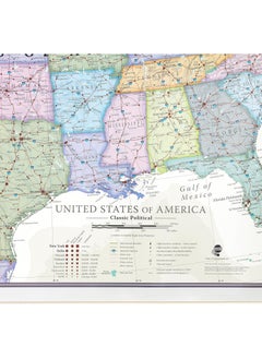 Maps International Maps International Classic USA Wall Map - Map of The USA Poster - Front Lamination – 24 x 36  - Image 2