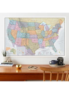 Maps International Maps International Classic USA Wall Map - Map of The USA Poster - Front Lamination – 24 x 36  - Image 4