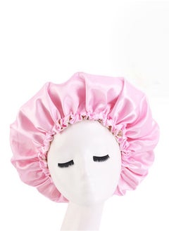 JoyousSto Women's Adjustable Double-Sided Satin Silk Soft Hat Soft Double-Sided Sleeping Cap  - Image 1