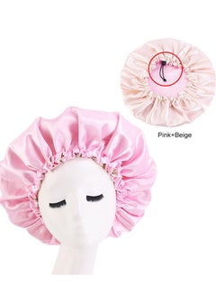 JoyousSto Women's Adjustable Double-Sided Satin Silk Soft Hat Soft Double-Sided Sleeping Cap  - Image 2