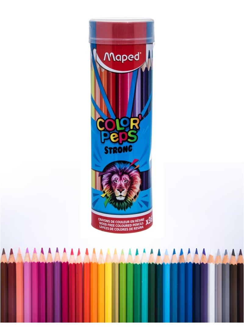 Maped 36-Piece Colour Pencils in Cylinder Multicolour - Image 1