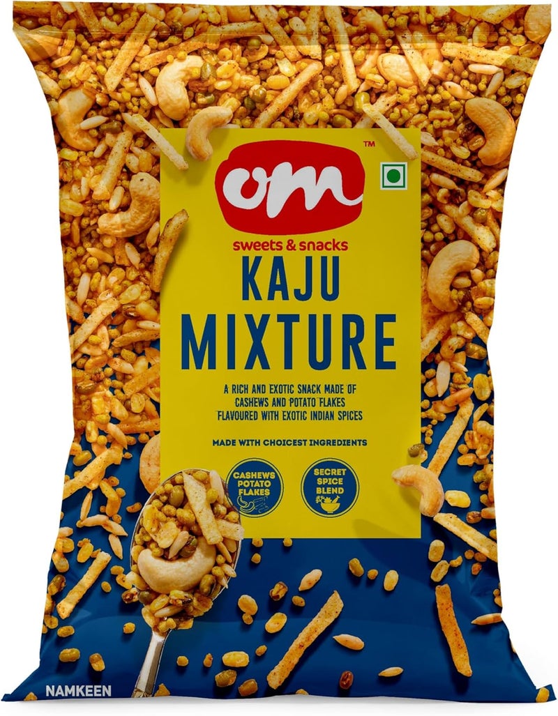 OM Sweets OM Kaju Mixture 200gm - Exotic Snack with Cashews and Potato Flakes - Image 3