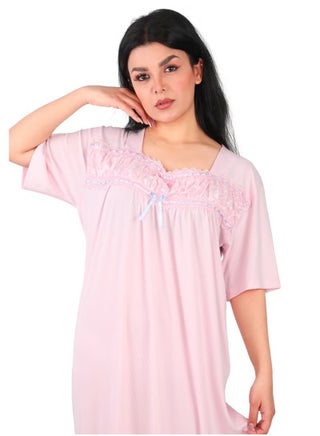Long summer nightgown with short sleeves for a casual summer look. - pzsku/Z6A28AC889DB1F44BE87DZ/45/1751957885/88f018b5-3510-41a2-810a-0ff4cb9ffbb8