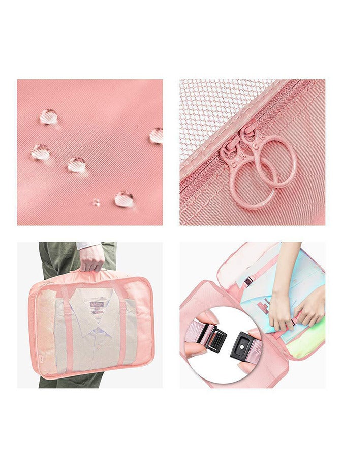 7-Piece Travel Organizer Luggage Set for Suitcase Organizer, Storage Bag, Compression Bag, Travel Bag with Zipper  - Image 2