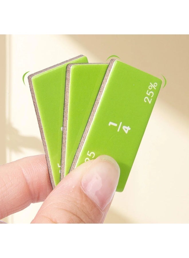 Twisoo  Math Manipulatives Fraction Tiles & Circles for Kids | Educational Mathematics Learning Set | Preschool & Early Grade Math Toy for Children Ages 4–7 - Image 4