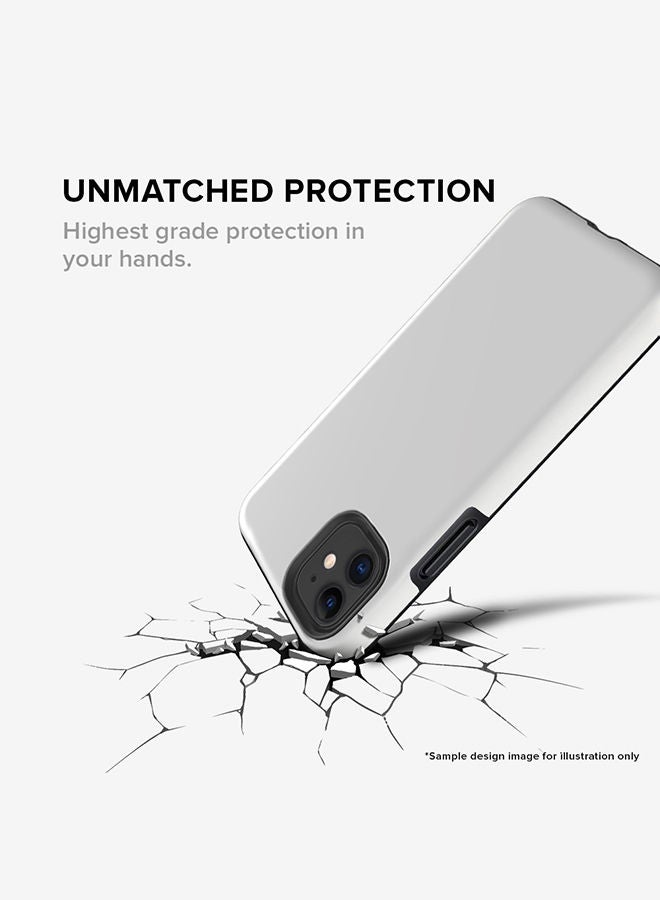 Stylizedd Tough Pro Series for Apple iPhone 11 Case Dual Layer hybrid PC TPU Customized Mobile Cover Shield with inner TPU protection Matte Finish - Football Team - UAE Player Name - A.Mabkhout - Image 3