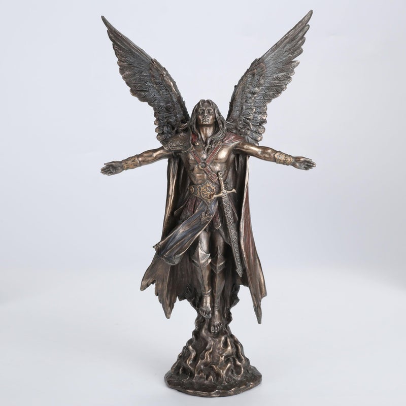 Ascending Saint Michael Archangel Statue 11inch