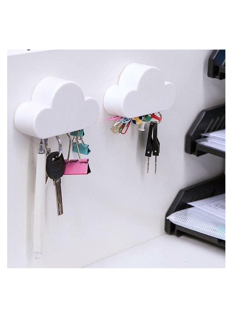 3 Pcs Cloud Magnetic Key Holder for Wall