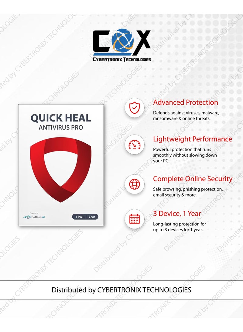 Quick Heal Office 365 Lifetime Account for 3 Devices  | Windows, Android, MAC, iOS & Online  + Quick Heal Antivirus pro for 3 Windows Device 1 Year | Digital Subscription | SAME DAY DELIVERY - Image 3