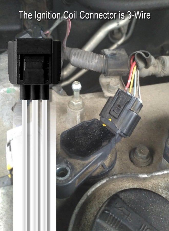 QLZOZB 8 Pcs Ignition Coil Connector Harness with Terminal Fit for Chrysler Dodge Challenger Durango Magnum 1500 2500 3500 Jeep Grand Cherokee Liberty Wrangler V6 V8 L4 L6 2.4L 2.5L 3.7L 4.0L 4.7L 5.7L 6.4L - Image 3