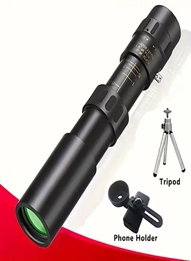 3-in-1 Telescope Kit – 10-30×40 High-Power Telescope with Tripod & Mobile Phone Stand, 25mm Objective Lens, Manual Focus, Durable ABS, Portable for Bird Watching, Stargazing, Camping & Outdoor Observation - Image 1