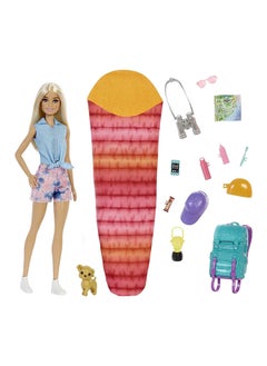 Barbie Barbie Camping Dolls + Piece Count-Doll 1  - Image 1