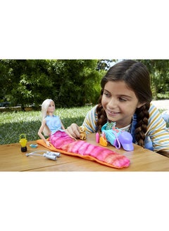 Barbie Barbie Camping Dolls + Piece Count-Doll 1  - Image 2