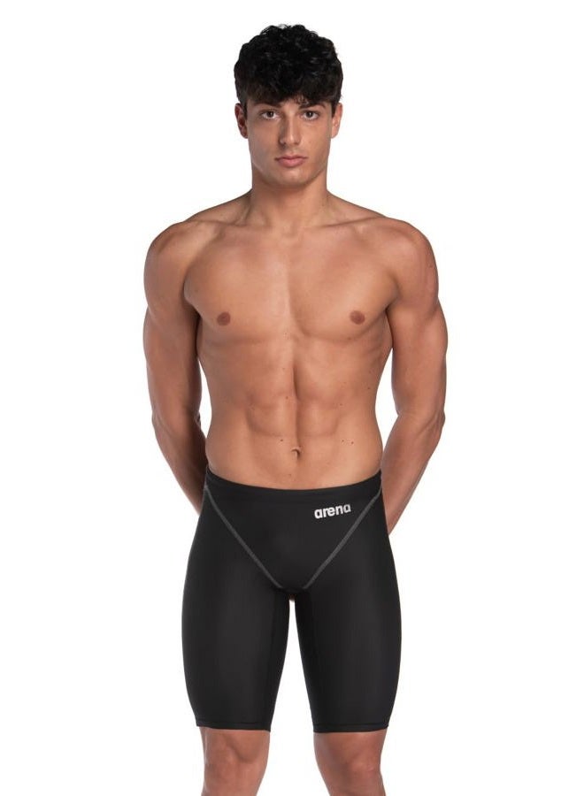 arena Powerskin ST Next Men's Racing Jammer Competition Swimsuit One Piece Athletic Swim Team Championship Tech Suit, Black, Size 30 - Image 1