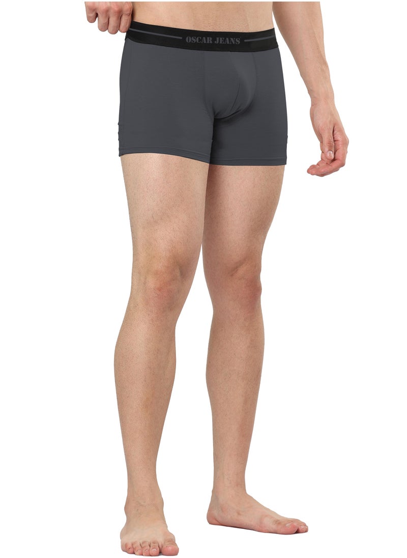 OSCAR JEANS Pack of 4 Platinum Collection Men's Underwear Boxer Cotton Bamboo Lycra Soft Breathable Perfect for Gym Sports Athletics  - Image 4