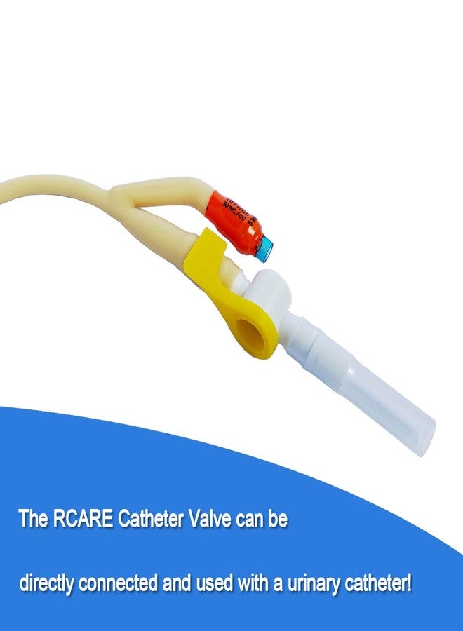 RCARE Catheter Valves (Pack of 6), Urine Drainage Bag Valve, Alternative to Leg Bags and Night Bags, Sterile - Image 2