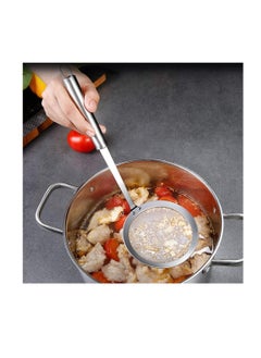 Oasisgalore 3-Pack Stainless Steel Skimmer Spoons - Fine Mesh Oil & Foam Strainers (Length 9.5”, Diameter 3” 4” 4.5”)  - Image 3