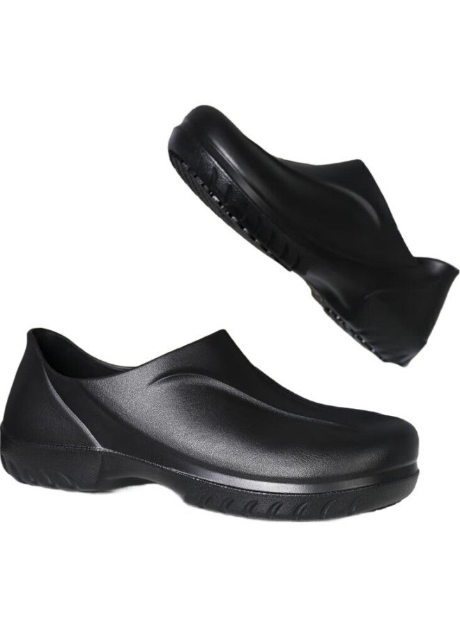 QINGYA Chef Shoes Non-Slip Oil-Resistant Waterproof Kitchen Special Soft-Soled Rain Shoes Src Non-Slip Work Shoes C023 44 - Image 1