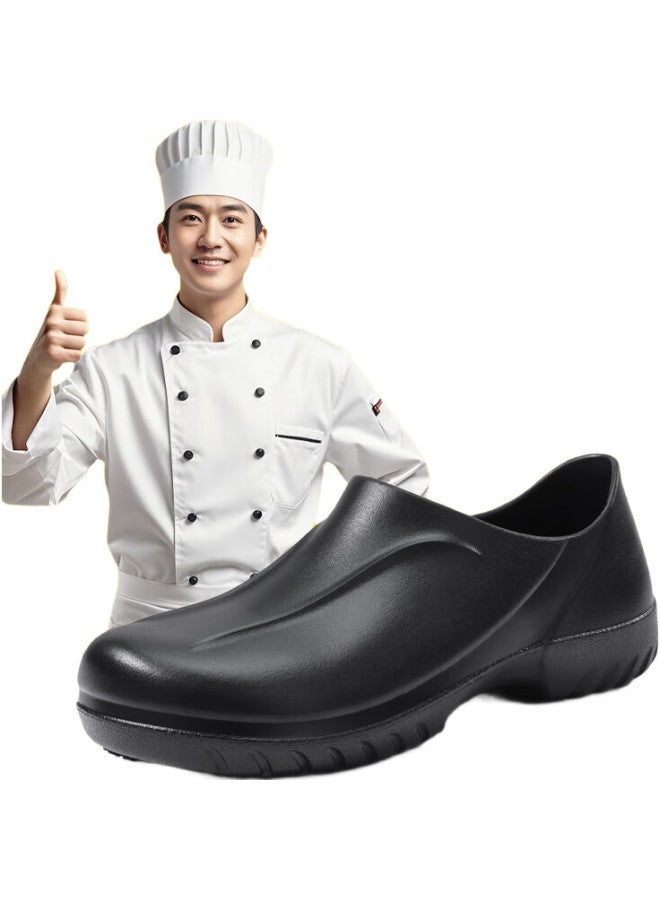 QINGYA Chef Shoes Non-Slip Oil-Resistant Waterproof Kitchen Special Soft-Soled Rain Shoes Src Non-Slip Work Shoes C023 44 - Image 2