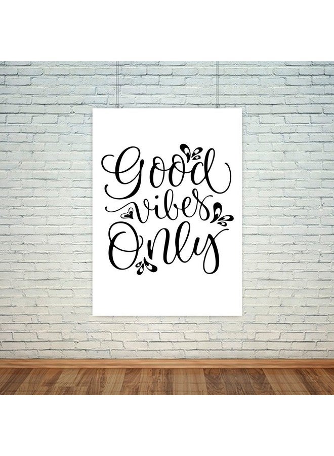 Art Bundle|Good Vibes Only Quote Poster|Black & White Quotes Decorative Poster | poster for room, poster for office, poster for home.|Bedroom poster| Wall decals and paintings collection to grace any place.(12 x 18 inch) - Image 2
