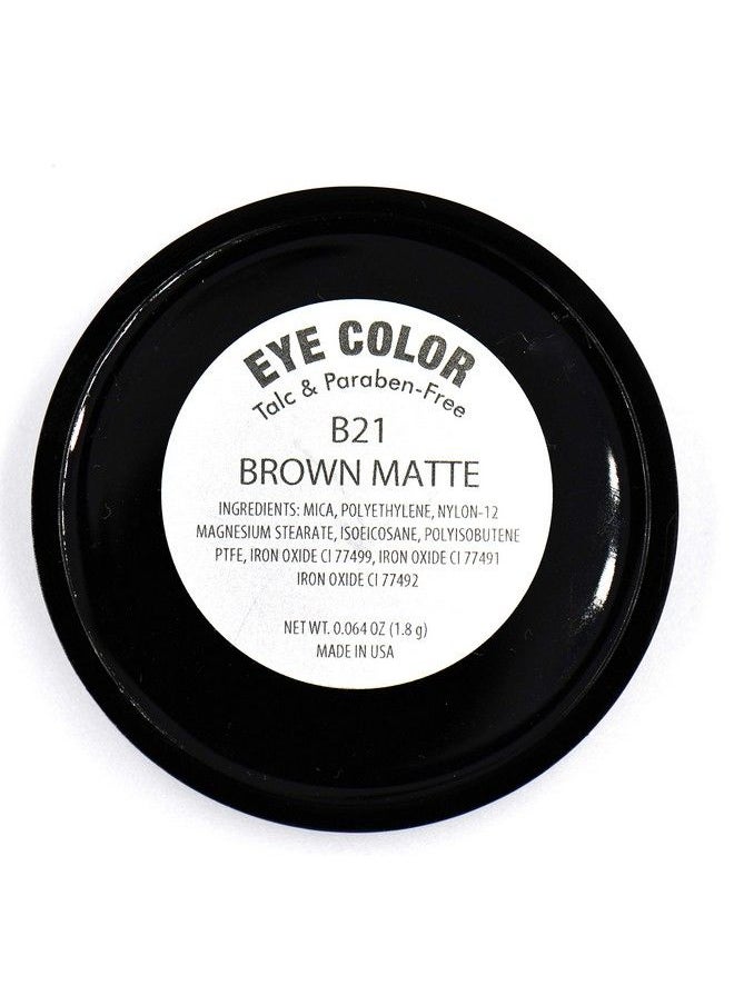 Pure Ziva ª Chocolate Brown Chestnut Cocoa Matte Opaque Pressed Powder Single Vegan Eyeshadow; Talc Paraben & Cruelty Free Single Eyeshadow  - Image 4