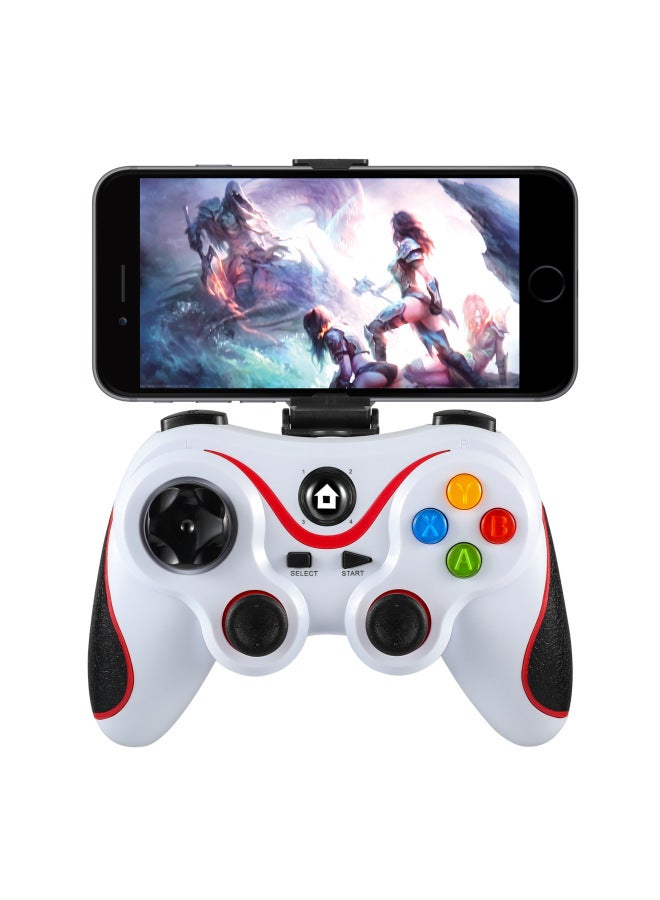 V8 All-in-one Wireless Bluetooth Gamepad Support PC Android Computer Switch Manufacturers-Product Color:V8 Black And Blue Belt Packing Bracket