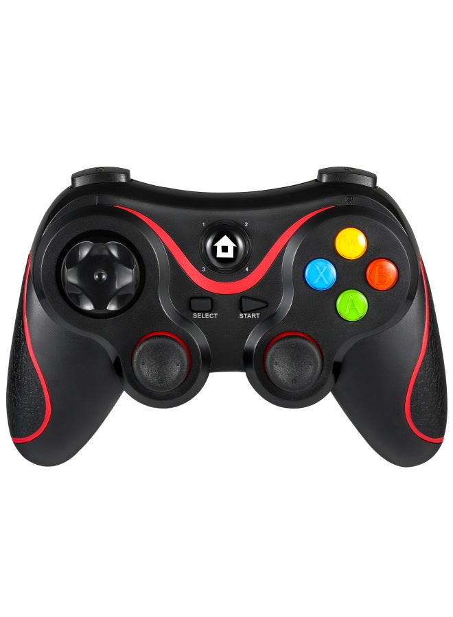 V8 All-in-one Wireless Bluetooth Gamepad Support PC Android Computer Switch Manufacturers-Product Color:V8 Black And Blue Belt Packing Bracket