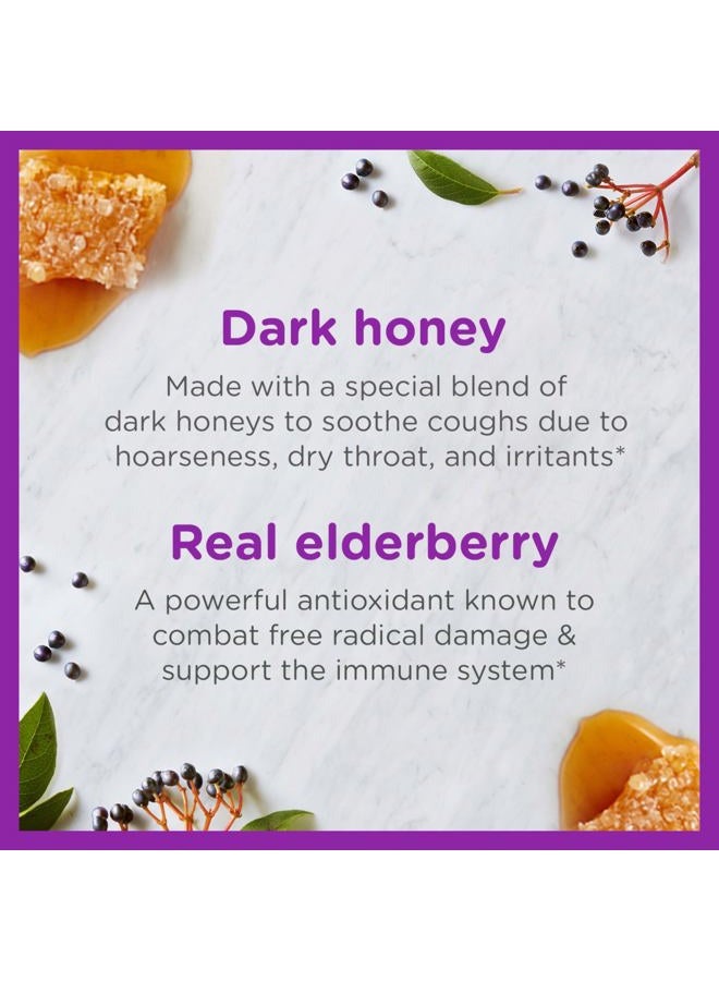 Zarbee's Children's Honey Cough Syrup + Immune Day & Night Value Pack, Daytime & Nighttime Toddler Cough Syrup with Dark Honey, Real Elderberry, Vitamin D, & Zinc, Mixed Berry, Two Pack, 2 x 4 fl. oz - Image 2