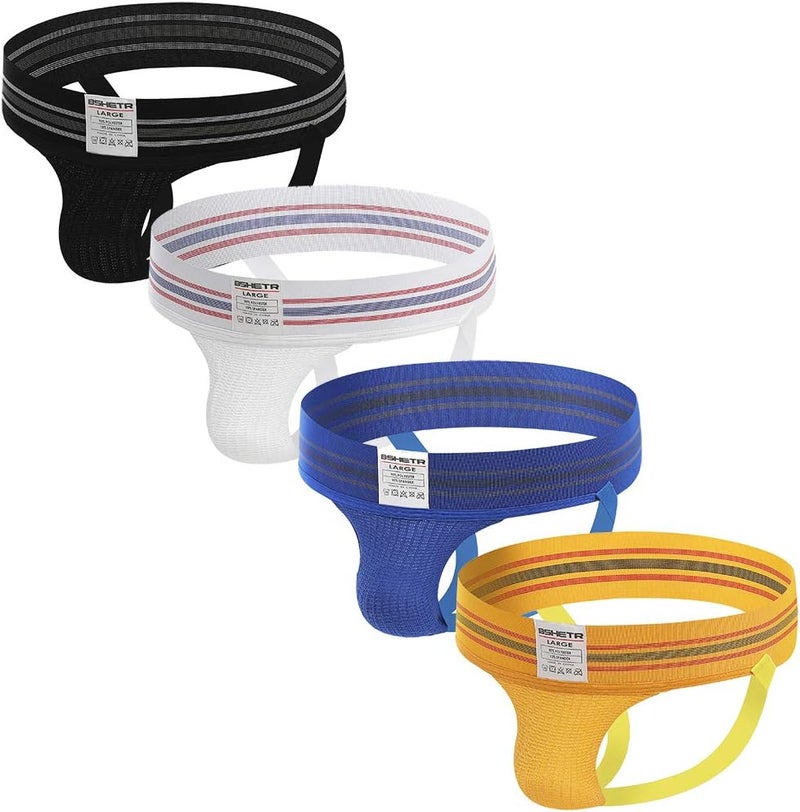BSHETR Men's Athletic Supporters Jockstrap Active Underwear - Image 1