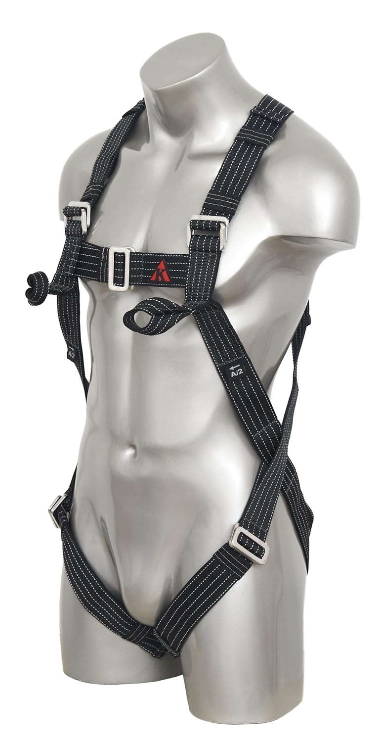 Karam Karam Full Body Nospark Safety Harness with Adjustable Shoulder Chest  Thigh Straps for Explosive Atmosphere  Construction Harness  Fall Protection Gear  PN22AS - Image 3