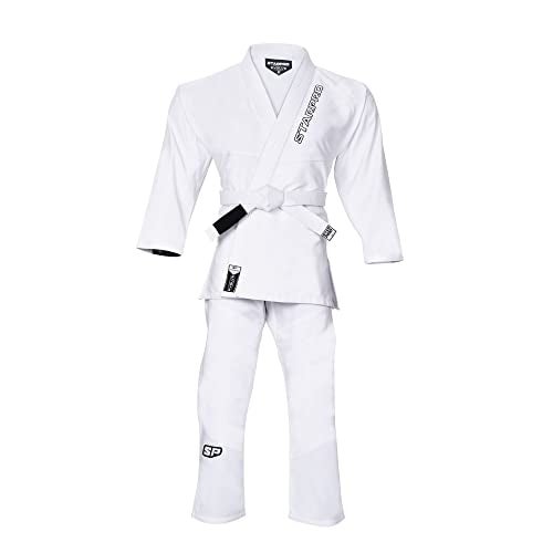 Starpro Kids BJJ Gi - Lightweight Brazilian Jiu Jitsu Uniform for Boys & Girls - Preshrunk Durable Training Gi with Free Belt - Image 4