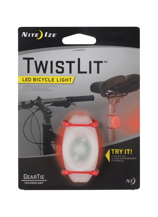NiteIze مصباح دراجة ليد تويستليت - أحمر  - Image 1