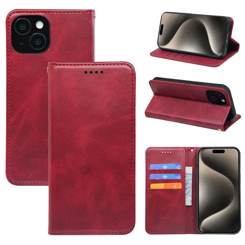 غطاء واقي بTPU، مقاوم للخدش , حماية من السقوط، أحمر، مقاوم للصدمات لـ iPhone 16 / 16 Plus / 16 Pro / 16 Pro Max من مادة TPU باللون الأحمر سهل الحمل للتخزين العملي للهدايا - Image 1